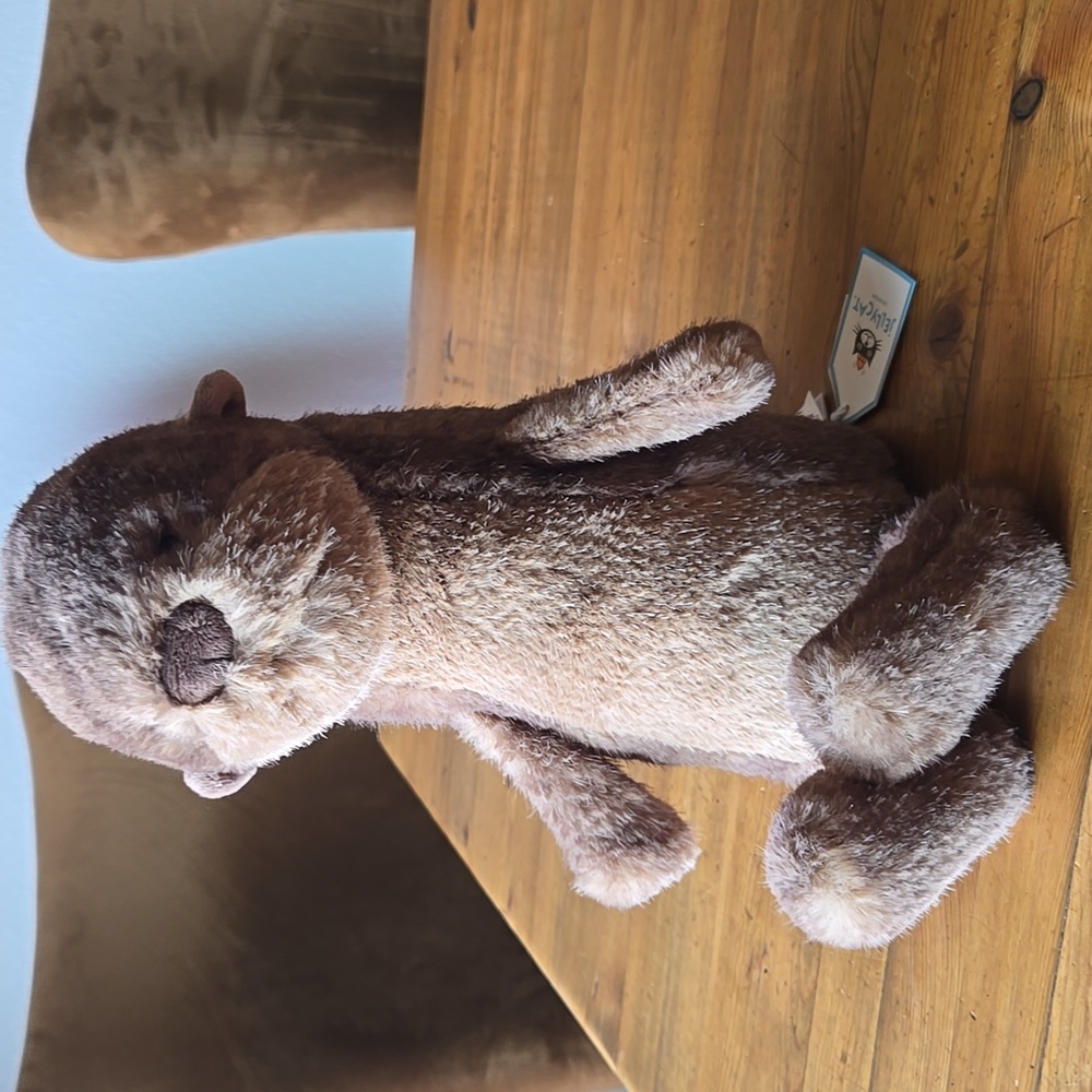 Jellycat Brooke Otter 13x3.9x7.9" Soft & Plush BNWT Authentic - Picture 3 of 7